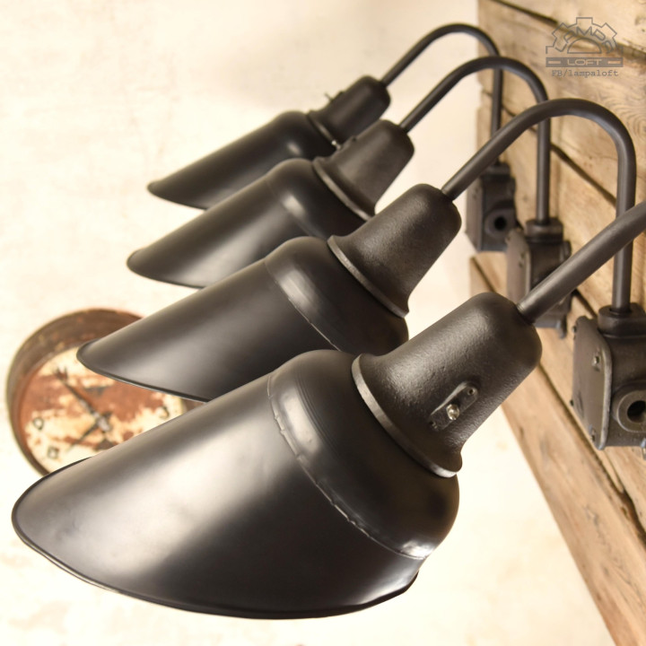 Industrial wall lamp OŻa-1 from the 40'