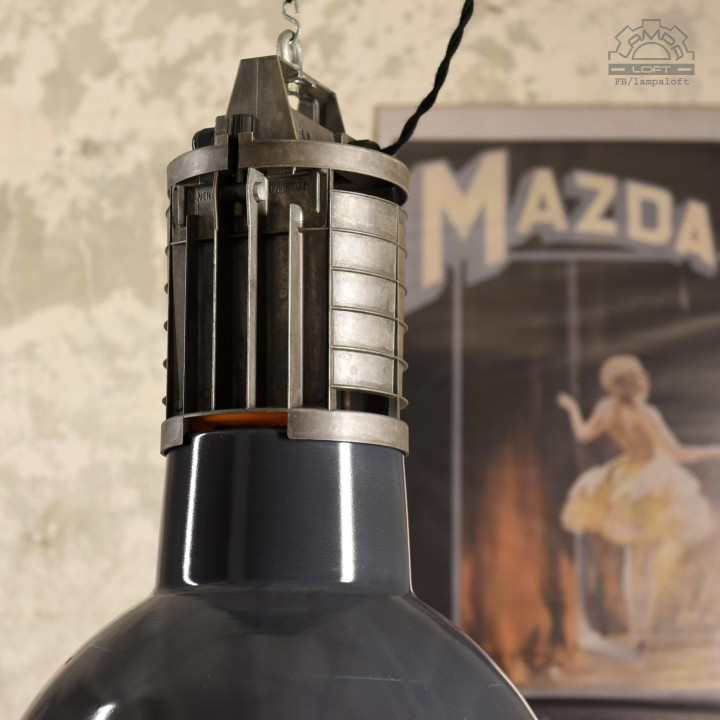 Lampa industrialna MAZDA z lat 60'