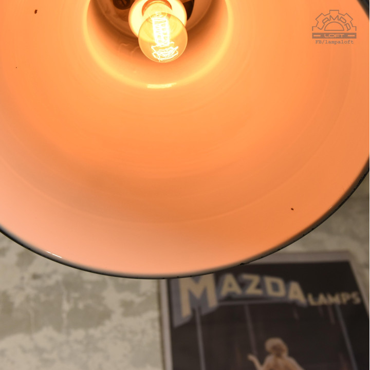 Lampa industrialna MAZDA z lat 60'