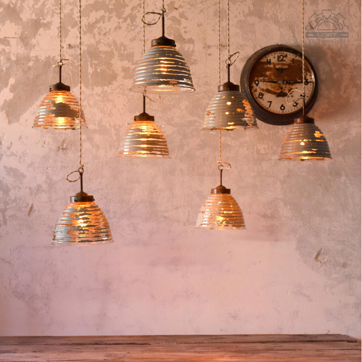 Lampa z kloszem lustrzanym Mercury Glass