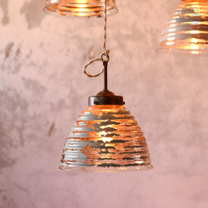 Lampa z kloszem lustrzanym Mercury Glass