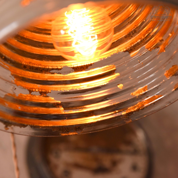 Lampa z kloszem lustrzanym Mercury Glass