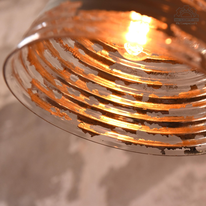 Lampa z kloszem lustrzanym Mercury Glass