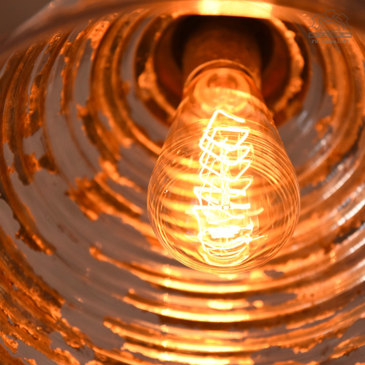 Lampa z kloszem lustrzanym Mercury Glass
