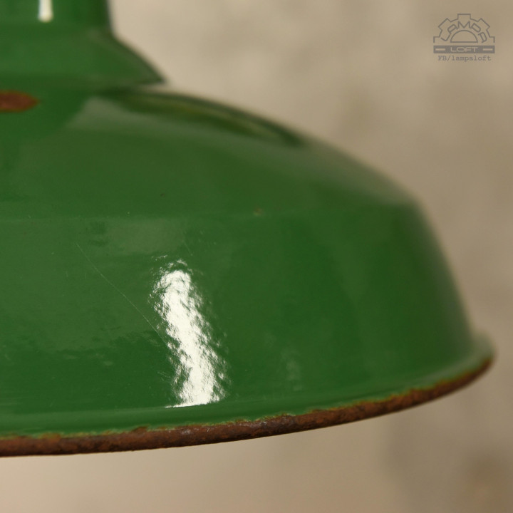 Lampa emaliowana Benjamin Electric z lat 50"
