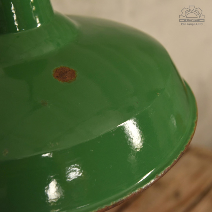 Lampa emaliowana Benjamin Electric z lat 50"