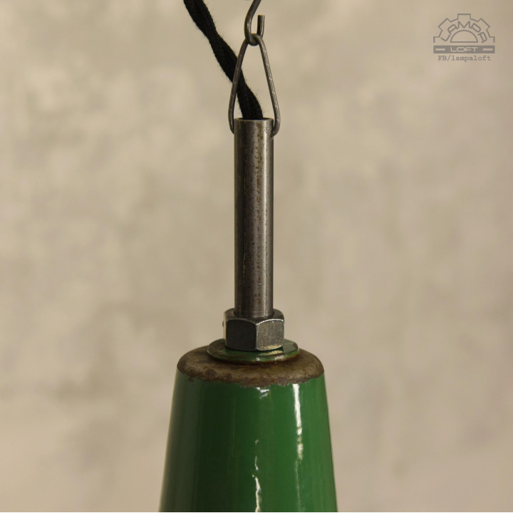 Lampa emaliowana Benjamin Electric z lat 50"