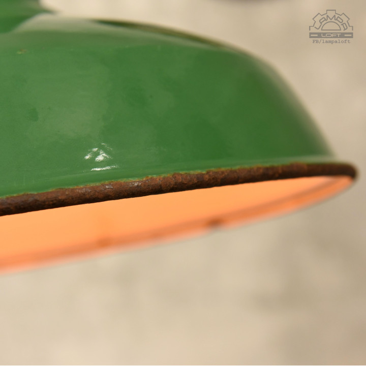 Lampa emaliowana Benjamin Electric z lat 50"