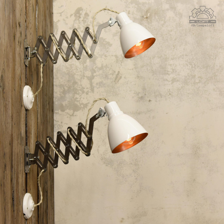 Lampy nożycowe w stylu Bauhaus