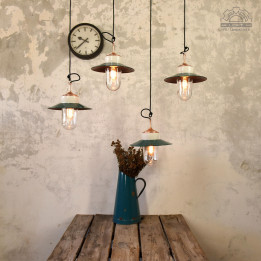 Lampy porcelanowe z kloszem szklanym