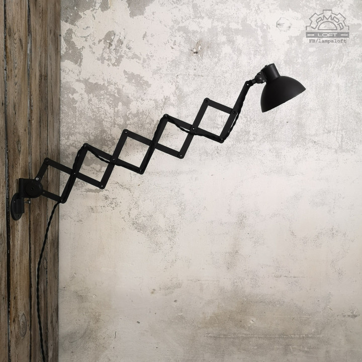 Lampa nożycowa z lat 50'