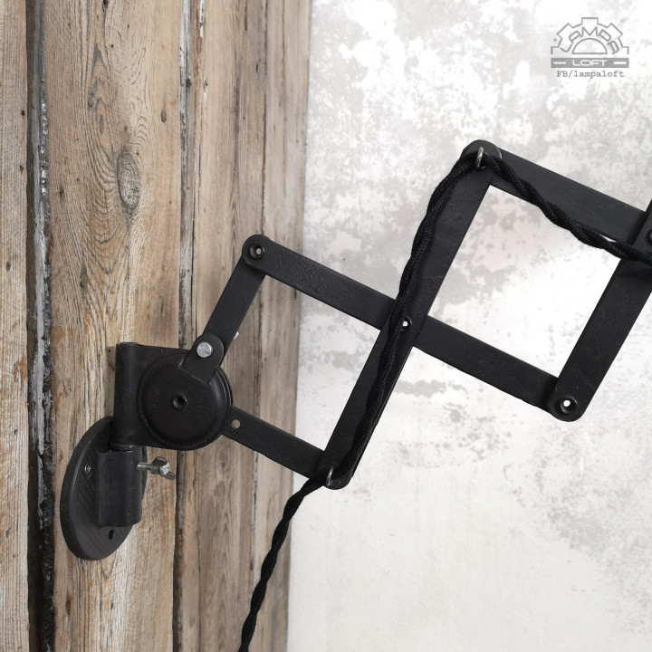 Lampa nożycowa z lat 50'