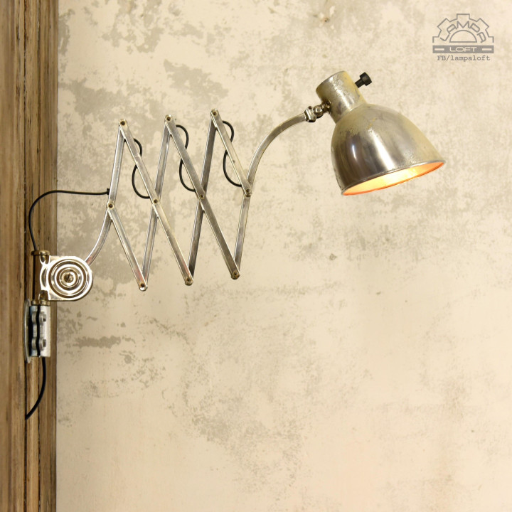 Lampa nożycowa HALA z lat 30'