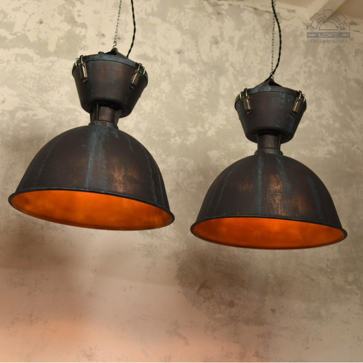 Lampy industrialne Glamox z lat 70'