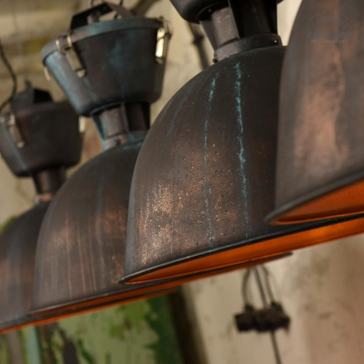 Lampy industrialne Glamox z lat 70'