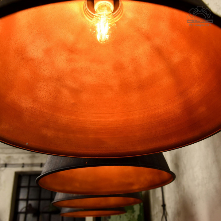 Lampy industrialne Glamox z lat 70'