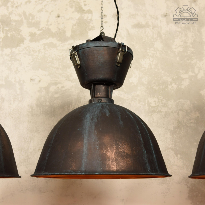 Lampy industrialne Glamox z lat 70'