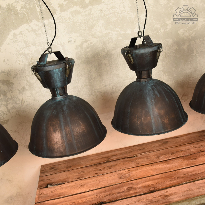 Lampy industrialne Glamox z lat 70'