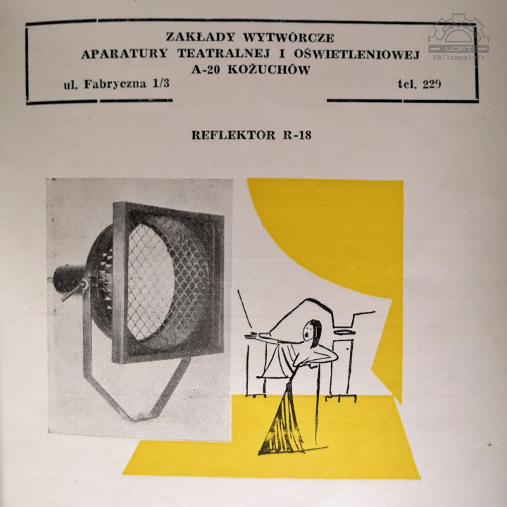 Reflektory teatralne z 1959 roku