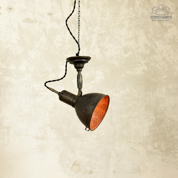 Lampa industrialna z lat 30' KANDEM nr 595