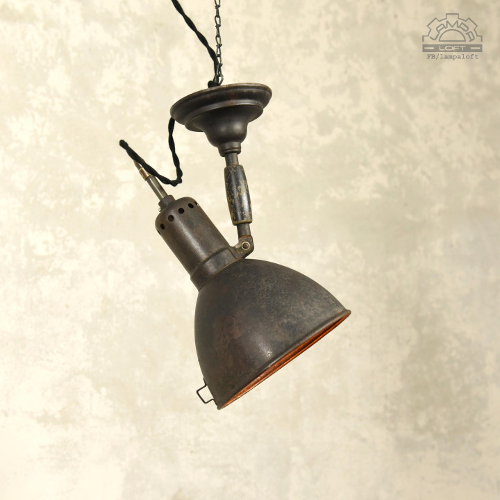 Lampa industrialna z lat 30' KANDEM nr 595
