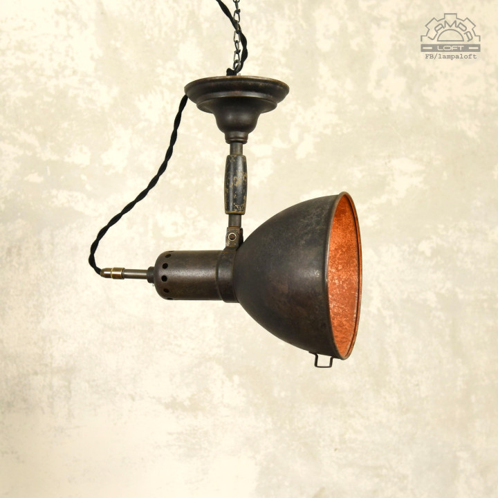Lampa industrialna z lat 30' KANDEM nr 595