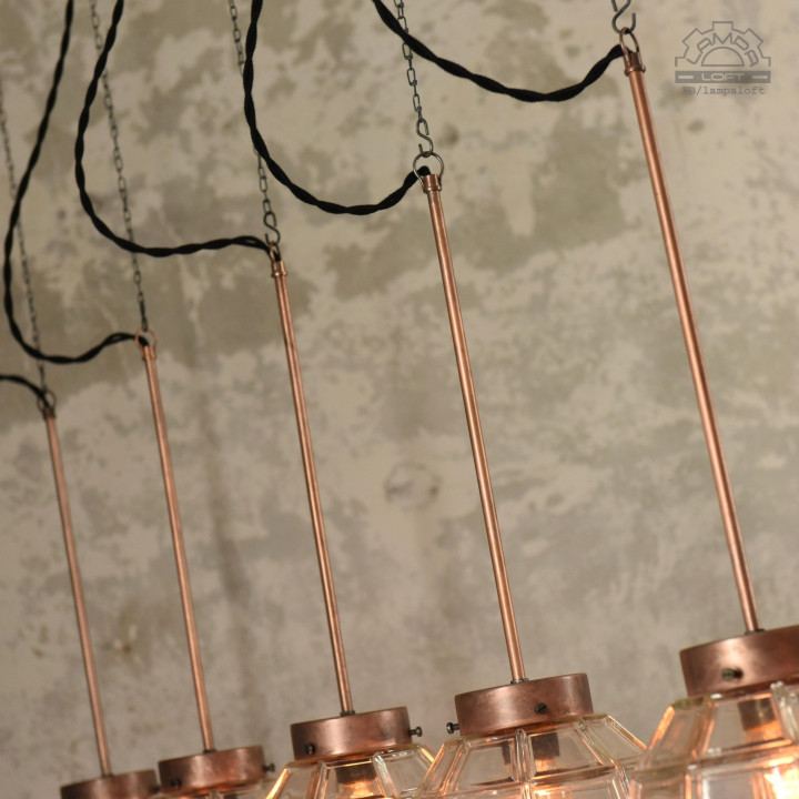 Lampa z kloszem szklanym
