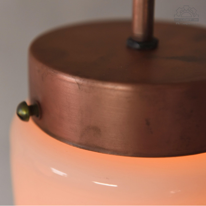 Lampy porcelanowe z kloszem szklanym