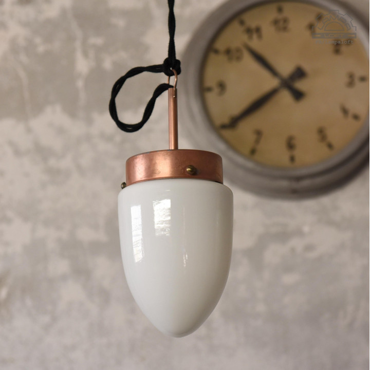 Lampy porcelanowe z kloszem szklanym