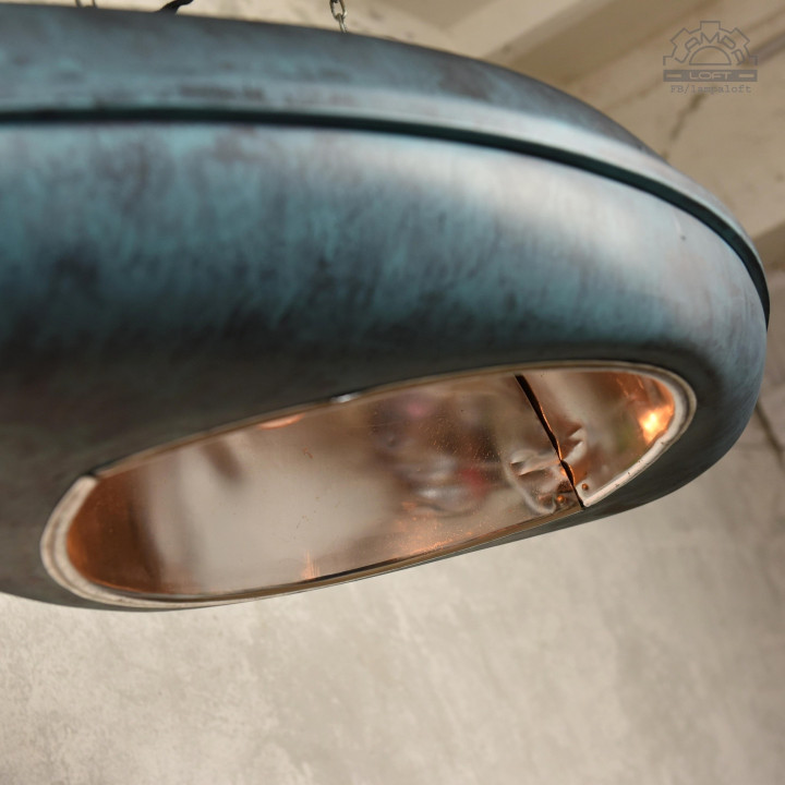 Lampa industrialna VEB Leuchenbau Leipzig