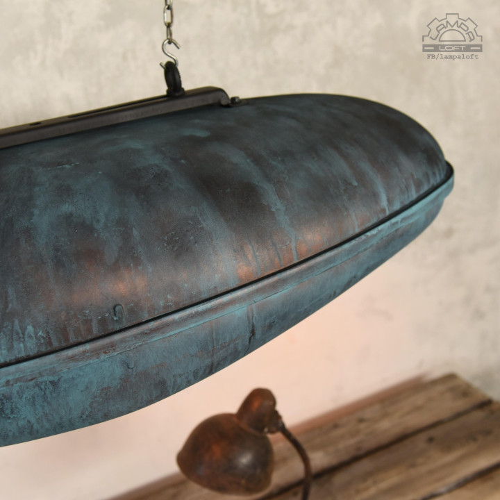Lampa industrialna VEB Leuchtenbau Leipzig