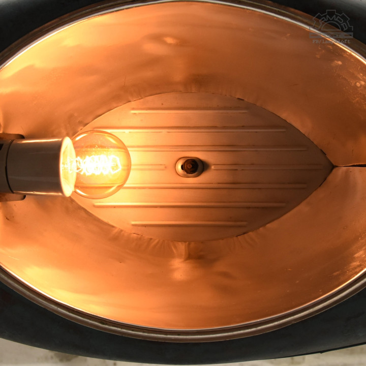 Lampa industrialna VEB Leuchtenbau Leipzig