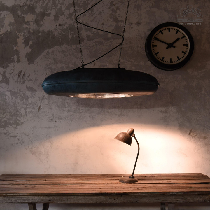 Lampa industrialna VEB Leuchtenbau Leipzig