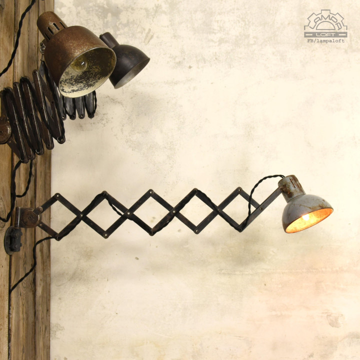 Lampy nożycowe z lat 50/70'