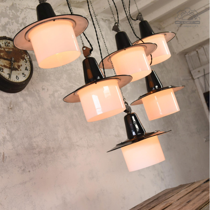 Lampy industrialne OBp-2 z lat 60'