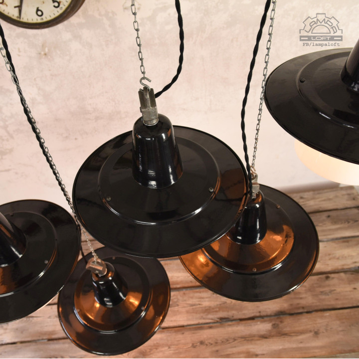 Lampy industrialne OBp-2 z lat 60'