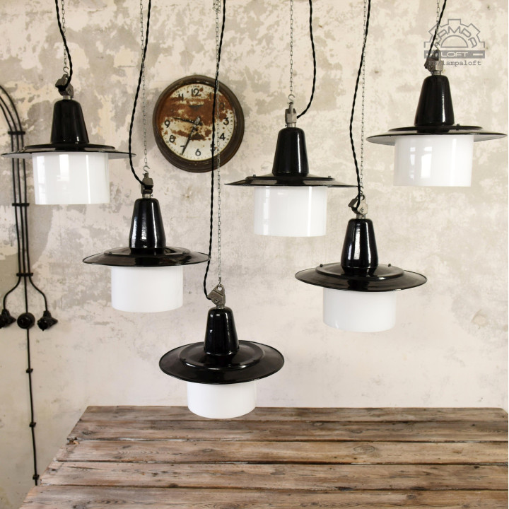 Lampy industrialne OBp-2 z lat 60'