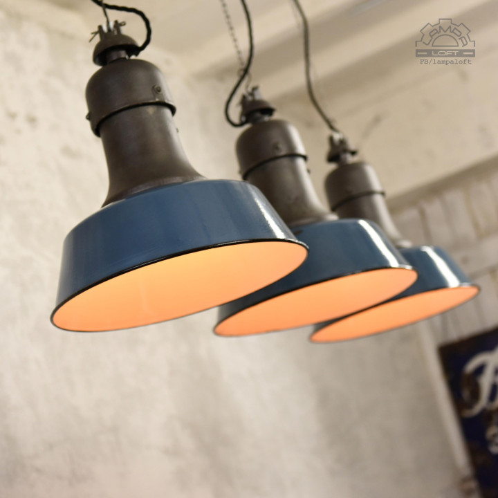 Lampy industrialne OŻb-3 z lat 50'