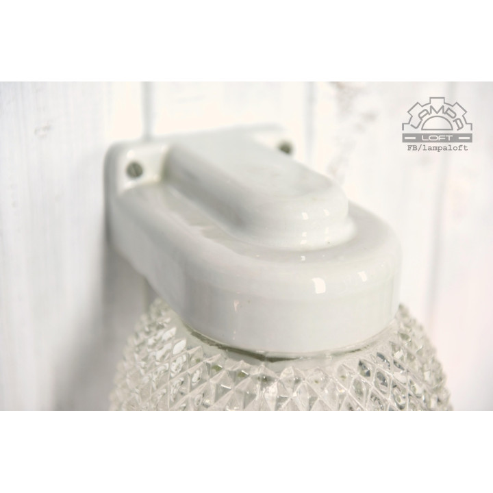 Kinkiet porcelanowy z lat 70'