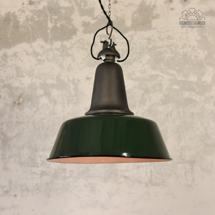Lampa industrialna OŻb-2 z lat 50'