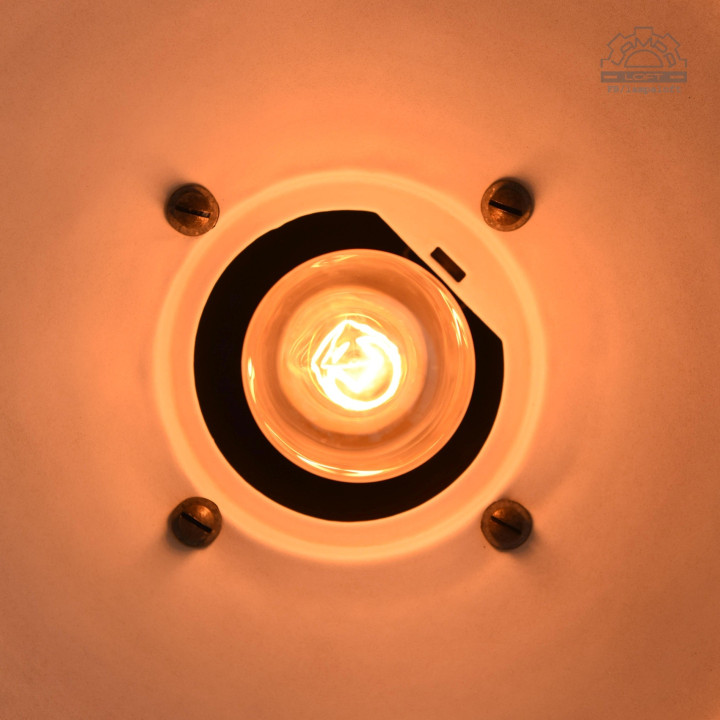 Lampa industrialna OŻb-2 z lat 50'