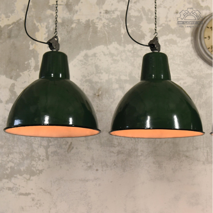 Lampy industrialne OBg-4 z lat 70'