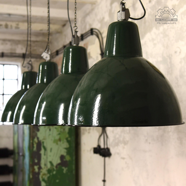 Lampy industrialne OBg-4 z lat 70'