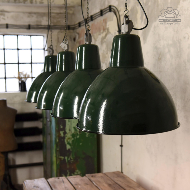 Lampy industrialne OBg-4 z lat 70'