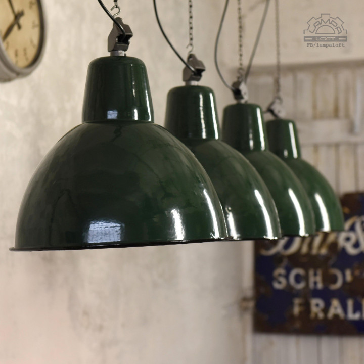Lampy industrialne OBg-4 z lat 70'