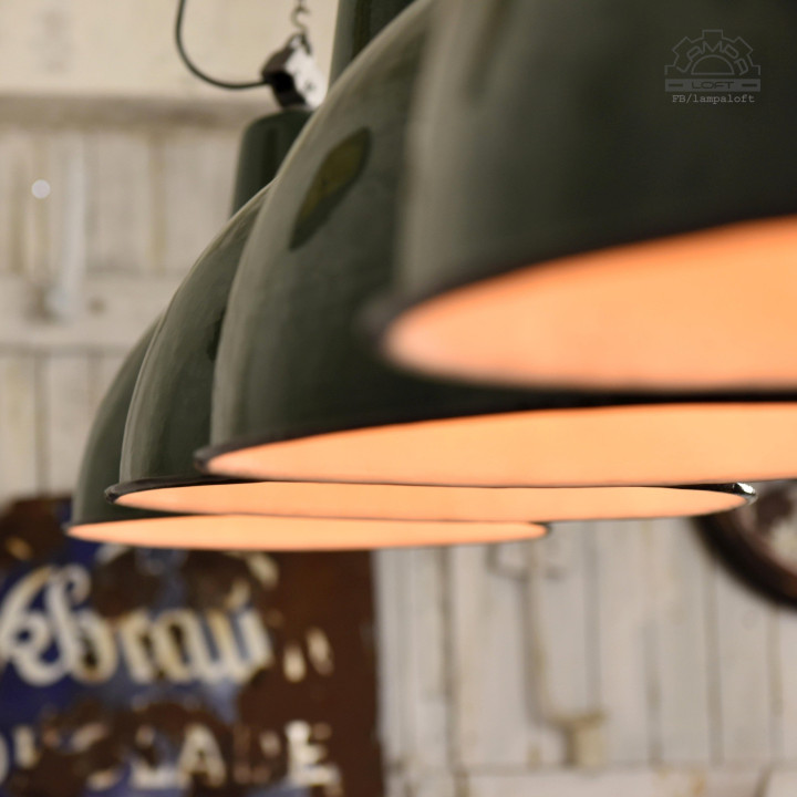 Lampy industrialne OBg-4 z lat 70'