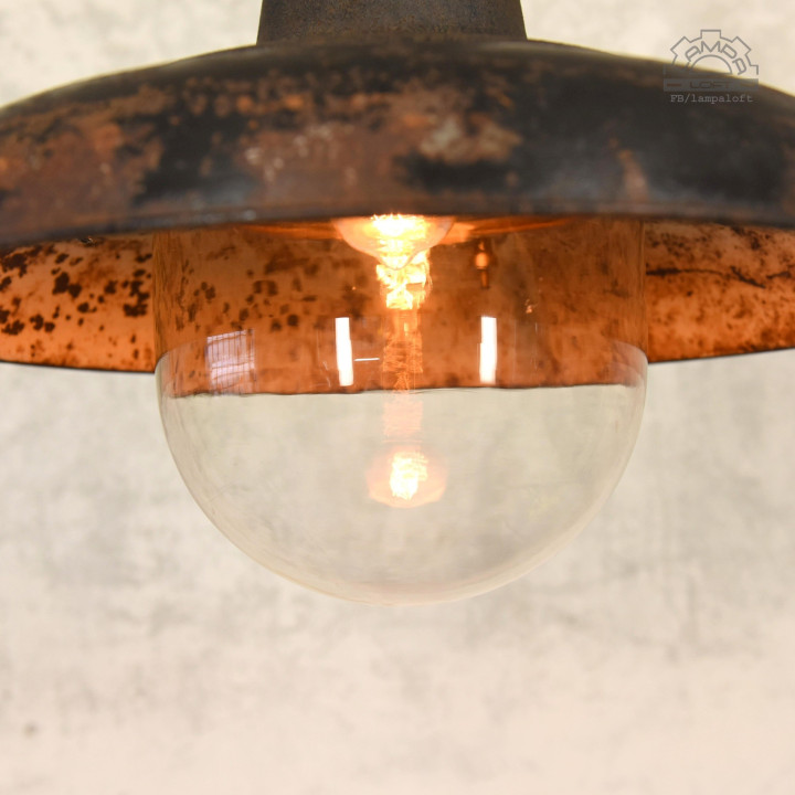 Lampa industrialna z lat 30' nr.kat 12011 z fabryki Antoniego Marciniaka