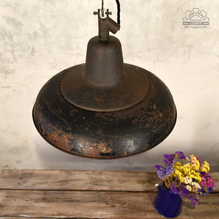 Lampa industrialna z lat 30' nr.kat 12011 z fabryki Antoniego Marciniaka