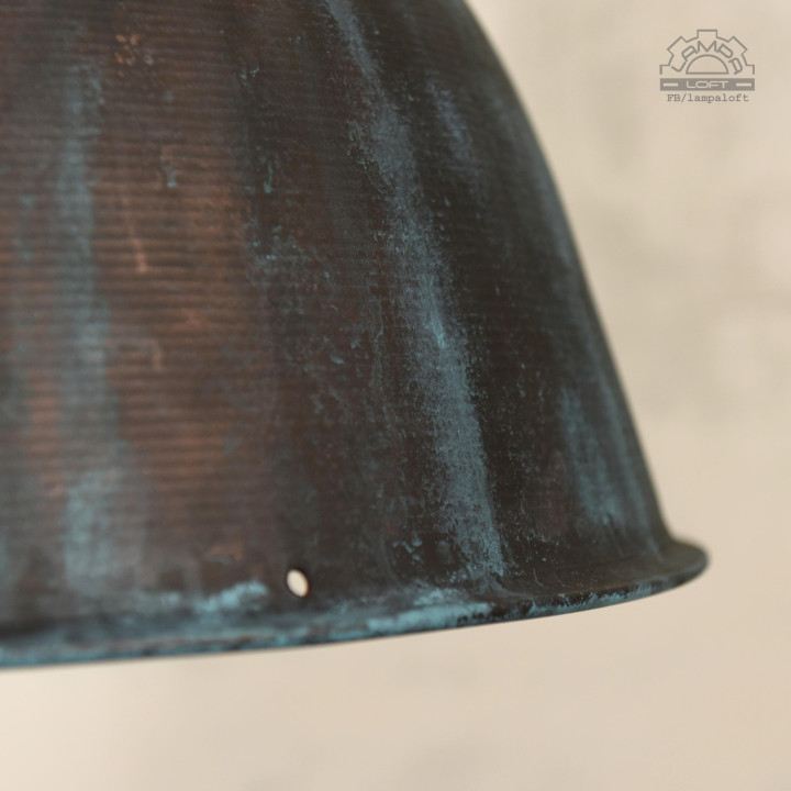 Lampa industrialna Glamox z lat 70'