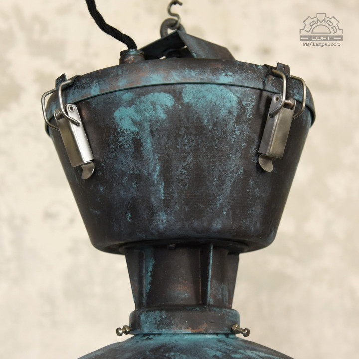 Lampa industrialna Glamox z lat 70'